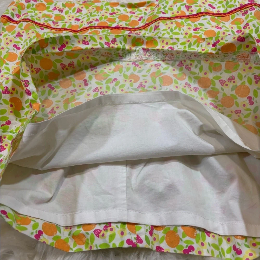 Lilly Pulitzer Sidra Skirt Fruit Prints Size 12 Lined - Picture 5 of 7